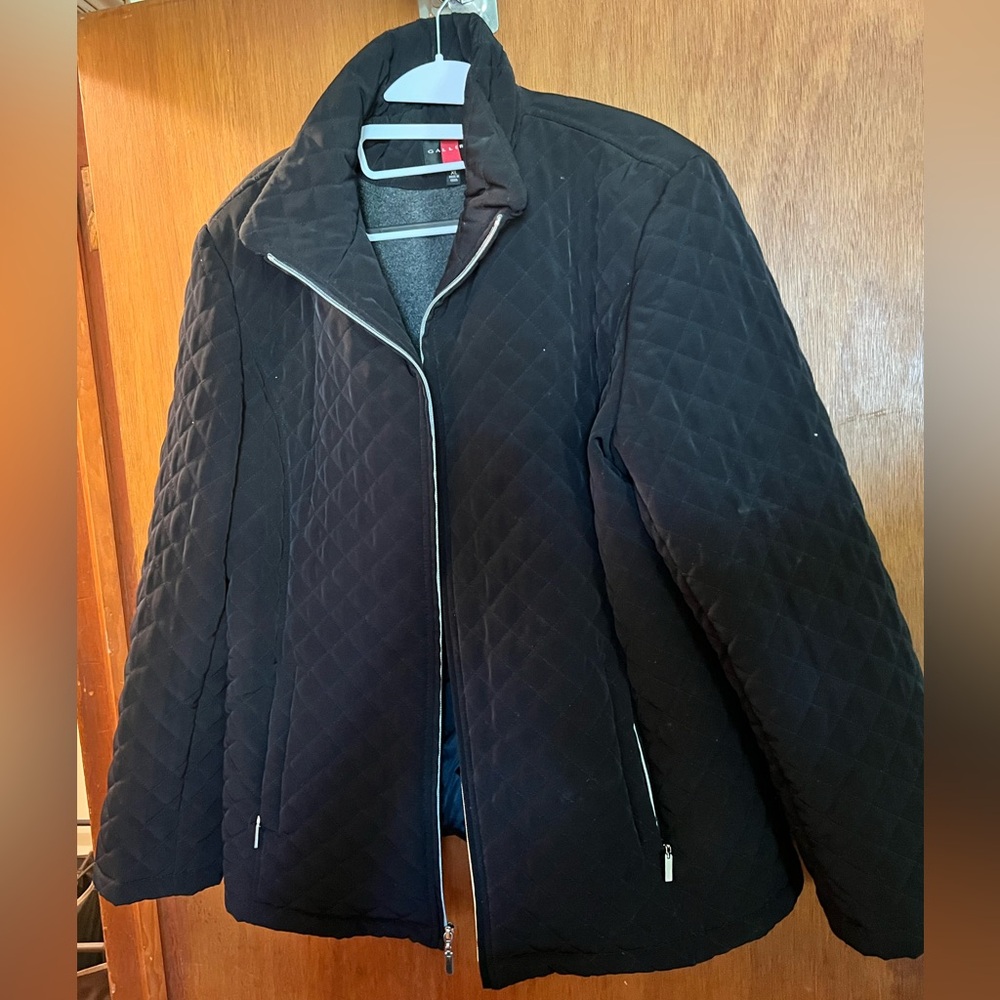 Gallery Black Quilted Puffer Jacket